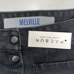 Brandy Melville Pacsun NWT 27/4 Black Denim Snap Button Front A-Line Jean Skirt Photo 2