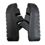 Steve Madden Calvina Black Three Straps Platform Sandal Photo 2