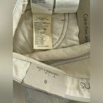 Calvin Klein Ankle Skinny Jeans NWT $69.50 Size 8 Beige With Light Blue Trim Photo 11