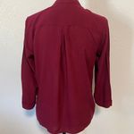 Forever 21 Long Sleeve Top Faux Wrap Collared Blouse Shirt Size M Photo 2