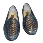 G.Wiz Silver Grey Metallic Woven Pattern Loafers size 6M Photo 2