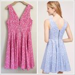 Maeve Claribel Jacquard Floral Pink Dress sz 8 Photo 1