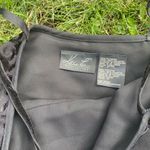 Vintage Black Velvet Brocade Dress Size 6 Photo 2