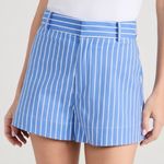 Reformation  Willow Short Blue Pinstripe Photo 0