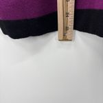 Chico's Sweater Jacket Womens XL Purple Black Contrast Trim Cardigan Button Photo 9