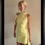 House Of CB  'Marla' Lemon Halter Mini Dress NWOT‎ size L Photo 1