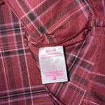 No Boundaries Y2K Punk Plaid Pleated Mini Grunge Maroon Schoolgirl Skater Cosplay Skirt M Photo 2