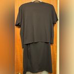Mark Fore & Strike 2pc Knit Sleeveless Black Shift Dress Match S/S Jacket Fish Size M Photo 11