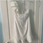 Selfie Leslie NWT  White Ruffle One Shoulder Dress Sz XL Photo 3