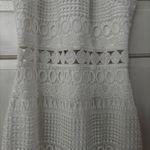 Two Sisters Two Sisters The Label Rivers Dress Size 2 White Lace Illusion Midi Dress Bridal Photo 4