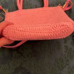 Crossi NWT pink woven straw handbag with handles and removable crossbody strap Pink Photo 2
