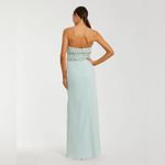 Mac Duggal 2285 Green Strapless Rhinestone Bodice Crepe Gown Photo 4