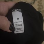 Black Sleeveless Deep Scoop neck Bodysuit Basic Minimal Capsule Casual Layering Size M Photo 5