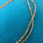 Stone Double Strand Floral Statement Necklace Flower Green Gunmetal Bright Heavy Photo 3