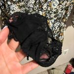 Free People Say It To Me Bodysuit Floral Lace Dolman Bell Sleeve- Size XS Photo 3