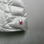 Spyder Women’s Timeless Down Vest White Shimmer / Spark Pink Lining Size M Photo 1