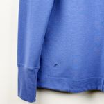 Athleta Womens Size Small Blue Long Sleeve Sweatshirt Thumbholes Split Hem Soft Photo 8