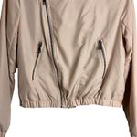Vigoss Blush Pink Side Zipper Moto Jacket Photo 3
