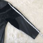 VINTAGE 90s Leather‎ Duster Blazer Jacket Midi Longline 80s Suede Black Small Black Photo 14