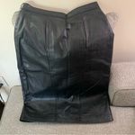 Vintage 26 inch Women’s Black Leather Skirt by Dana Brooke Size 6 (today’s 4?) Photo 3