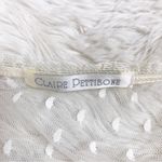 CLAIRE PETTIBONE Vintage Ivory Lace Slip Dress Nightgown Robe Sheer Fairy Small White Photo 3