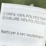 ASTR The Label Wrap Top Green XL Puff Sleeve V-Neck Cropped Satin Smocked Back Photo 10