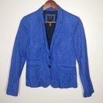 J.Crew blue schoolboy blazer button front career professional staple size 2 Photo 0