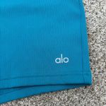 Alo Yoga Ribbed High Waist Shorts (S) Photo 2