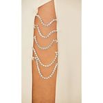 NBD  Valeria Gown in Ivory Small New Womens Crystals Long Maxi Dress Photo 3