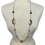 Brighton  Song Bird Retired Silver Plated Bead Chain Necklace Photo 1