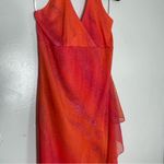 Taboo Vtg 90s Y2K ‎ Maxi Halter Dress Pink Glitter Sheer Asymmetrical Fairycore Photo 1
