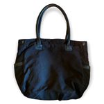 Burberry Black Large Side Snap With Strap Rivet Tote Purse Photo 2