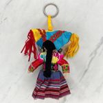 Colorfully Dressed Doll Keychain Keyring Photo 5