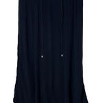 Christopher & Banks Christopher‎ And Banks Skirt Womens Size M Black Maxi Drawstring Waist A Line Photo 0