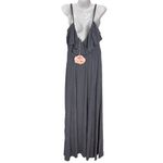 Show Me Your Mumu Renee Ruffle Maxi Dress Dancing Queen Shine Smoke Photo 4