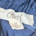 Oddy Off Shoulder Bell Sleeves Blue Bohemian Dress Size Med EUC #1330 Photo 7