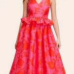 Kate Spade Target Rose Red-plum V-neck sleeveless midi dress size 12 NWT Photo 0