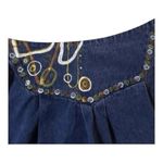 Longhorn by Niver Western Wear Womens Skirt Maxi Bemberg Purple Size Medium Blue Photo 4