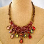 Macy's Macy’s Red & Gold statement necklace Photo 4