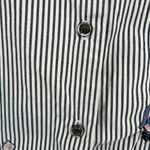 Bobbie & Brooks Bobbie Brooks striped tea party embroidered beaded button top L casual whimsical Photo 6