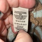 Free People  Stripe Swing Tunic Dress Scoop Neck Long Sleeve Knit Mint Camel Smal Photo 5