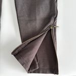 Max Studio skinny stretch pants w/ side ankle zippers. Color brown size small Photo 4