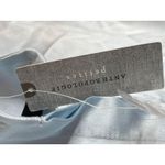 Anthropologie Hutch NEW Blue Satin Hidden Button Shirt XS Petite Photo 8