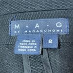 Magaschoni M-A-G  Black Cotton Blazer Size 8 Photo 5