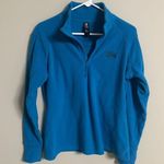 Mountain Hardwear  1/4 Zip Fleece Blue Jacket Women's Size Large  Quarter Photo 0