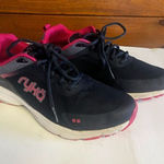Ryka  Shoes Womens Sz 8 Sky Walk Rush Sporty Low Sneakers Blue Pink Mesh Lace Up Photo 0