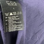 COS Navy Blue Flowy Sleeveless Pocket Tee Blouse Size Large Photo 1