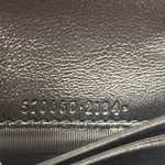 Gucci  Calfskin Diagonal Striped Zumi Chain Wallet - Black Beige - Preloved Photo 13