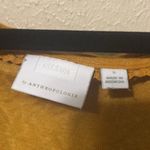 Anthropologie  Ett:Wa Mustard‎ Wesley Square Neck Peplum Top Size Small Photo 4