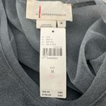 Anthropologie By  Mesh Shirt Gray Silver Sheer Metallic Blouse Funky Club NWT M Photo 6